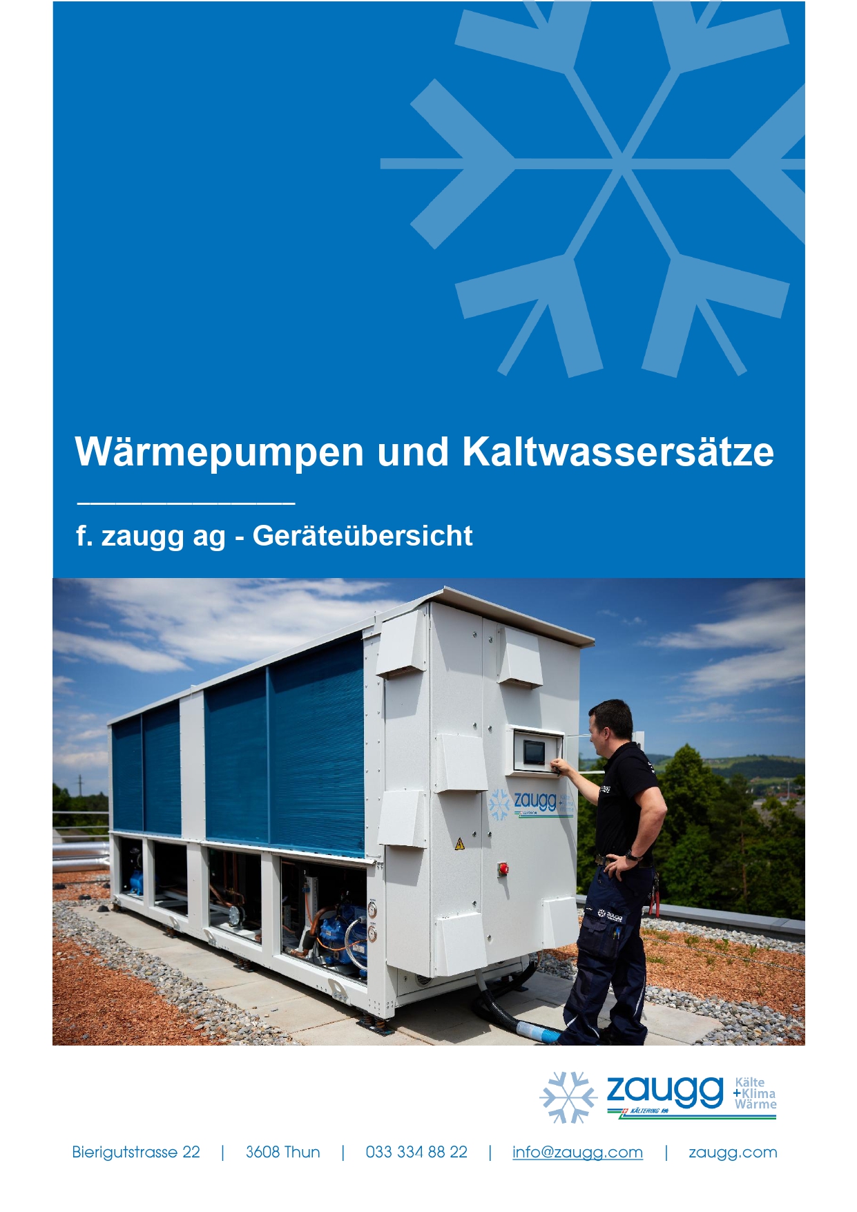 Produkte Angebot Zaugg AG Wärmepumpen Kaltwassersätze